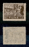 10995 OCCUPAZIONI - FIUME - 1919 - 5 Corone Veduta (B47) - Carta B - Nuovo Con Gomma (150) - Autres & Non Classés