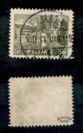 10999 OCCUPAZIONI - FIUME - 1919 - 10 Corone Veduta (C48) - Carta C - Usato (160) - Autres & Non Classés