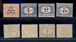 11014 OCCUPAZIONI - DALMAZIA - 1922 - Segnatasse Soprastampati (1/4) - Serie Completa Di 4 Valori - Gomma Integra (500) - Autres & Non Classés