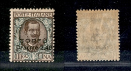 11055 OCCUPAZIONI - CORFU' - 1923 - 2,40 Dracme Su 1 Lira (11) - Gomma Integra (112) - Autres & Non Classés