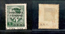 11100 OCCUPAZIONI - ZONA FIUMANO KUPA - 1941 - 1 Din (33) - ZOFK Solo In Basso (non Catalogato) - Non Fresco - Autres & Non Classés