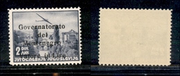 11139 OCCUPAZIONI - MONTENEGRO - 1942 - 2 Din (12d-Aerea) - V Sottile - Gomma Integra (105) - Autres & Non Classés