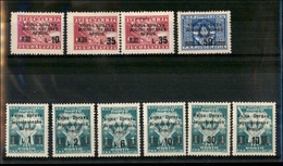 11171 OCC.JUGOSLAVA - LITORALE SLOVENO - 1947 - Litorale Sloveno Amministrazione Militare Jugoslava - Cartoncino Con 10  - Autres & Non Classés