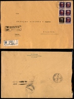 11176 OCCUP.TEDESCA - LUBIANA - Raccomandata Del 19.8.1944 Da Lubiana Per Logatec Affrancata Con 30 Cent (6) + Cinque 50 - Other & Unclassified