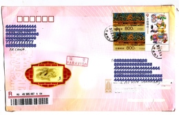 CHINA TO LATVIA RECOMENDED LETTER 2017 YEAR - Airmail