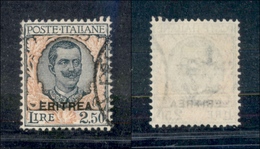 11339 COLONIE - ERITREA - 1926 - 2,50 Lire Floreale Soprastampato (115) - Usato (120) - Autres & Non Classés