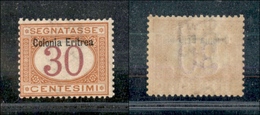 11371 COLONIE - ERITREA - 1903 - 30 Cent Segnatasse (4) - Gomma Integra (100) - Autres & Non Classés