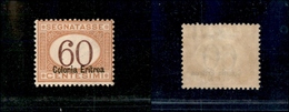 11376 COLONIE - ERITREA - 1926 - 60 Cent Segnatasse (25) - Nuovo Con Gomma - Autres & Non Classés