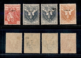 11392 COLONIE - LIBIA - 1915/1916 - Croce Rossa (13/16) - Serie Completa - Gomma Integra (20 Cent + 5 Cent Linguellato) - Autres & Non Classés