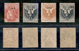 11393 COLONIE - LIBIA - 1915/1916 - Croce Rossa Soprastampati (13/16) - Serie Completa Di 4 Valori - Nuovi Con Gomma (12 - Autres & Non Classés