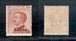 11398 COLONIE - LIBIA - 1917/1918 - 60 Cent Michetti Soprastampato (19) - Gomma Integra (90) - Autres & Non Classés