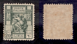 11406 COLONIE - LIBIA - 1926/1929 - 20 Cent Sibilla (54) - Ottima Centratura - Nuovo Con Gomma (160) - Autres & Non Classés