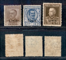 11411 COLONIE - LIBIA - 1928/1929 - Soprastampati (78/80) - Serie Completa Di 3 Valori - Nuovi Con Gomma (220) - Autres & Non Classés