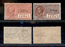 11432 COLONIE - LIBIA - 1928/1929 - Posta Aerea Soprastampati (1/2) - Serie Completa Di 2 Valori - Nuovi Con Gomma (120) - Autres & Non Classés