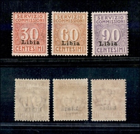 11452 COLONIE - LIBIA - 1915 - Servizio Commissioni (1/3) - Serie Completa - Gomma Integra - Autres & Non Classés