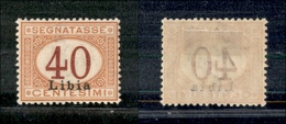 11460 COLONIE - LIBIA - 1915 - 40 Cent Segnatasse (5) - Ottimamente Centrato - Nuovo Con Gomma (36) - Autres & Non Classés