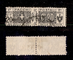 11498 COLONIE - OLTRE GIUBA - 1925 - 20 Cent Pacchi Postali Soprastampato (3) - Usato (60) - Autres & Non Classés
