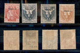 11539 COLONIE - SOMALIA - 1916 - Croce Rossa Soprastampati (19/22) - Serie Completa Di 4 Valori - Nuovi Con Gomma (340) - Autres & Non Classés