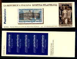 11672 REPUBBLICA - 2003 - Mostra Filatelica (25-Libretti) - Libretto Con Striscia Di 5 - Integro (120) - Andere & Zonder Classificatie