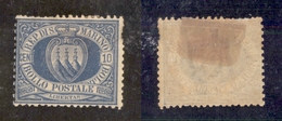 11681 SAN MARINO - 1877 - 10 Cent Stemma (3) - Difettoso - Nuovo Con Gomma (225) - Other & Unclassified