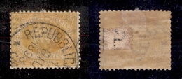 11714 SAN MARINO - 1892/1894 - 30 Cent Giallo Ocra Stemma (16a) - Usato (28) - Andere & Zonder Classificatie