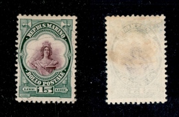 11776 SAN MARINO - 1929 - 15 Lire Veduta (157) - Usato (120) - Autres & Non Classés