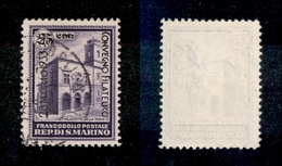 11783 SAN MARINO - 1933 - 25 Cent Su 2,75 Lire Convegno Filatelico (176) - Usato (20) - Autres & Non Classés