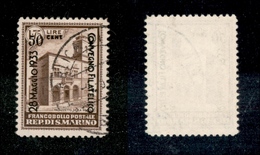 11784 SAN MARINO - 1933 - 50 Cent Su 1,75 Lire Convegno Filatelico (177) - Usato (40) - Autres & Non Classés