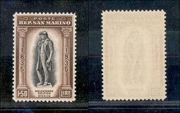 11789 SAN MARINO - 1935 - 1,50 Lire Merchiorre Delfico (203) - Gomma Integra (200) - Autres & Non Classés