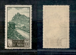 11823 SAN MARINO - 1949/1950 - 100 Lire Paesaggi (354/I) - Dentellatura 14x13 - Gomma Integra (265) - Autres & Non Classés