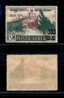 11852 SAN MARINO - P. AEREA - 1951 - 300 Lire Su 500 Lire Giornata Filatelica San Marino-Riccione (98) - Gomma Integra ( - Autres & Non Classés