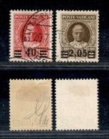 11897 VATICANO - 1934 - 40 Cent Su 80 (35) + 2,05 Lire Su 2 (37) (65) - Andere & Zonder Classificatie
