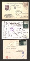 11905 VATICANO - 1942/1945 - Due Cartoline E Una Bustina Per L'estero - Da Esaminare - Autres & Non Classés