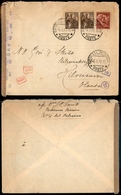 11916 VATICANO - Coppia Del 25 Cent + 75 Cent P. Aerea (1+3) - Aerogramma Per Hilversum Del 6.2.42 - Andere & Zonder Classificatie