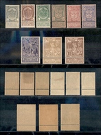 11947 ESTERO - BELGIO - BELGIO - 1893/1896 - Cartoncino Con 3 Serie Complete Del Periodo - Nuovi Con Gomma - Sonstige & Ohne Zuordnung