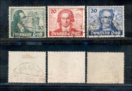12065 ESTERO - GERMANIA - GERMANIA - Berlino - Goethe (61/63) - Serie Completa Di 3 Valori - Usati (180) - Autres & Non Classés