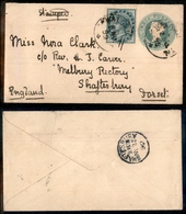 12111 ESTERO - INDIA - INDIA - Intero Postale 1/2 Anna + 1/2 Anna (31) Da Waltair A Shaftesbury Del 6.11.99 - Sonstige & Ohne Zuordnung