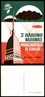 12291 Cartoline - Militari - 3° Raduno Nazionale Paracadutisti D'Italia, 9 Luglio 1961 Torino, FG - Autres & Non Classés