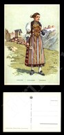 12342 Cartoline - Illustrate - Schweizer Trachten - Costumi Svizzeri - Donna Unterwalden -nuova -formato Grande - Other & Unclassified