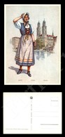 12346 Cartoline - Illustrate - Schweizer Trachten - Costumi Svizzeri - Zurich-Zurigo -  Nuova -formato Grande - Autres & Non Classés