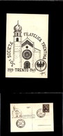 12391 Cartoline - Eventi - 3° Giornata Filatelica Trentina E 30° Ann. Società, 2.10.1949 FG - Sonstige & Ohne Zuordnung