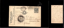 12467 Interi Postali - Intero Pubb. 1919-Leoni Cent.15 (R3/9) Cinzano - 22.1.21 - Altri & Non Classificati