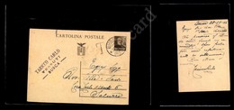 12494 Interi Postali - 1944, Mazzini, C.30 Bruno (C112), 30.10.44, Da Busca Per Saluzzo - Altri & Non Classificati