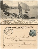 12501 Cartoline - Paesaggistiche Straniere - Gruss Aus Abbazia, Croazia, Blich Vom Sudlichen Strandweg, Viag.'900 - Other & Unclassified