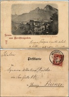 12503 Cartoline - Paesaggistiche Straniere - Gruss Aus Berchtesgaden, Totalansicht Mit Dem Watzamann, Germania, Viag.'89 - Other & Unclassified