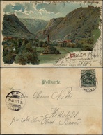 12510 Cartoline - Paesaggistiche Straniere - Gruss Aus Thale A/h, Eingong In Das Bodenthal, Germania, Viag.'900 - Other & Unclassified