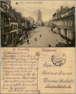 12513 Cartoline - Paesaggistiche Straniere - Lens, Grand Place Et Eglise St Léger, Francia, Feldpost, Viag.'916 - Autres & Non Classés