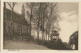 Grünheide I. M. - Kirche Mit Ehrenhalle 1926 -  Verlag W. Meyerheim Berlin - Gruenheide