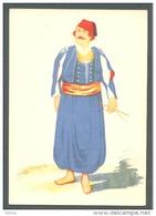 TURKEY OTTOMAN YOUNG OSMAN MAIL CARRIER - POSTMAN IN 1856 POSTCARD UNUSED - Ganzsachen