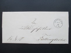 Altdeutschland 1868 NDP Dienstbrief? Neustempel K1 Lüneburg - Fallingbostel. Interessanter Inhalt?? Papiersiegel - Covers & Documents